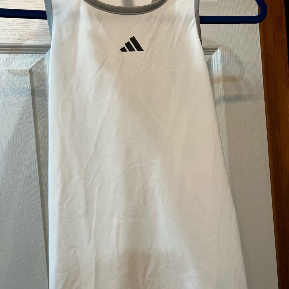 Adidas White Athletic Tank